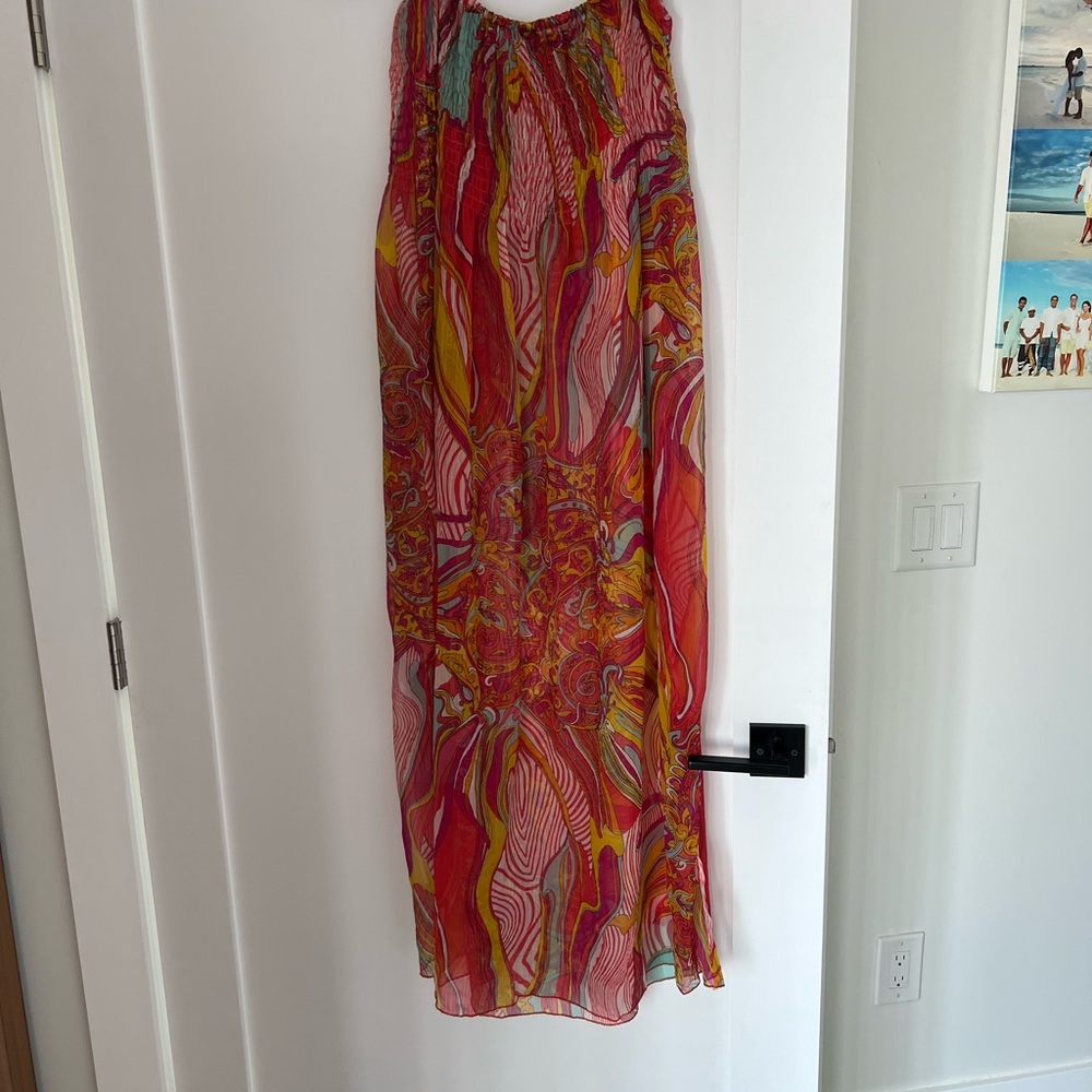 Raj maxi length swim cover up or skirt. Unlined